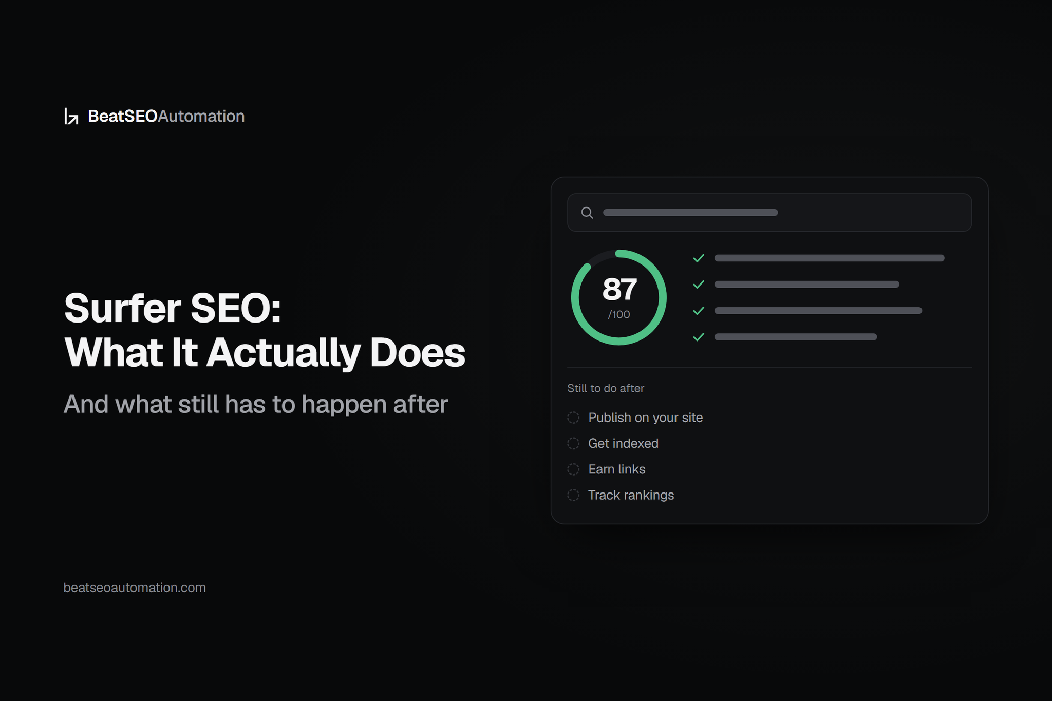 Surfer SEO: What It Actually Does — and What Still Has to Happen After